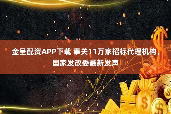 金呈配资APP下载 事关11万家招标代理机构，国家发改委最新发声